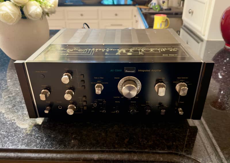 Integrated Amplifier Sansui AU 11000, Serviced, Cleaned, 100V