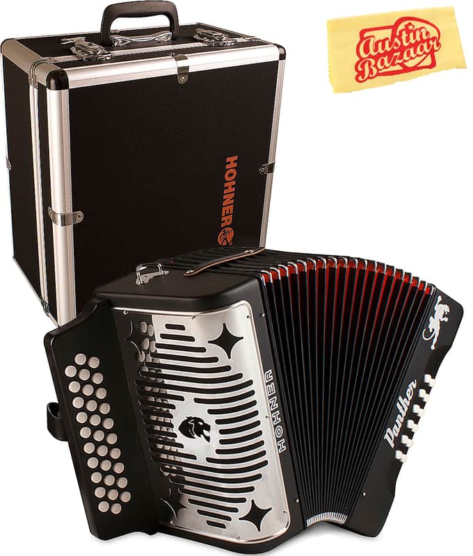 Hohner Panther Diatonic Accordion - Keys G/C/F w/ Hard Case image 1