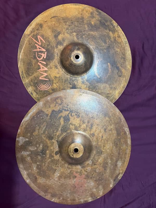Sabian 14" XSR Monarch Hi-Hat Cymbals (Pair) 2016 - Present - Unlathed image 1