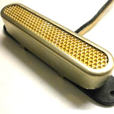 Telecaster NECK  Pickup AGED RELIC Gold Foil Raw Cover Fits Tele Vintage Fender Q Squire Hand Wound image 1