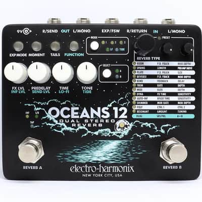 Electro-Harmonix Oceans 12 - Dual Stereo Reverb, 9.6DC-200 PSU included image 1