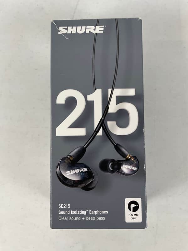 Shure SE215 Single Driver In-Ear Monitors, Black image 1