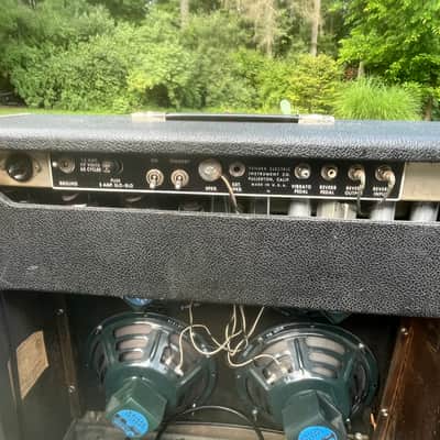 Fender Super Reverb 2-Channel 40-Watt 4x10" Guitar Combo 1963 - 1967 - Black Panel image 5
