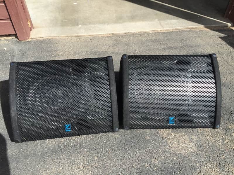 2X - PAIR Yorkville Elite EM408 Stage Monitor Wedges 400 watts PA system image 1
