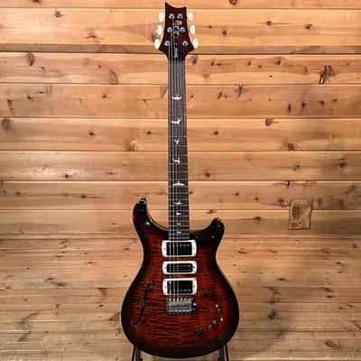PRS SE Special Semi-Hollow Electric Guitar - Orange Tiger Smokeburst image 2