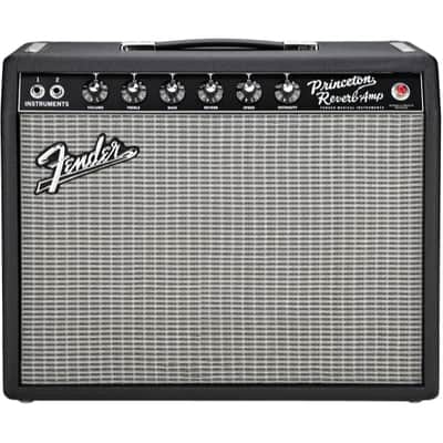 Fender '65 Princeton Reverb Electric Guitar Tube Amp Combo - Black, 12 Watt image 1