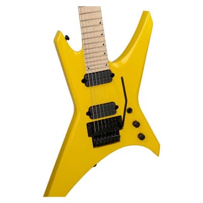 Jackson Pro Series Signature Dave Davidson Warrior WR7 MAH MPL 7-String Right-Handed Guitar with Nyatoh Body and Ebony Fingerboard (Ferrari Yellow) image 3