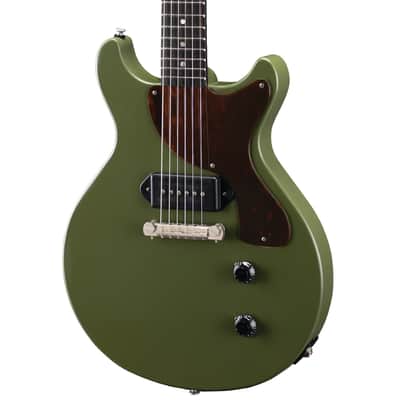 Eastman Guitars SB55DC/TV Limited-Edition Electric Guitar in Olive Green w/ Case image 2
