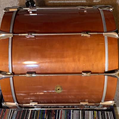 RARE Vintage Noble & Cooley Star Series 22 x 18" Bass Drum in Honey Amber Gloss image 11