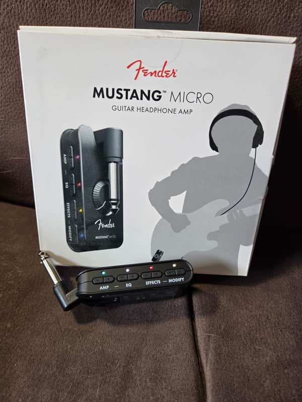 Fender Mustang Micro Guitar Headphone Amp 2021 - Present - Black image 1