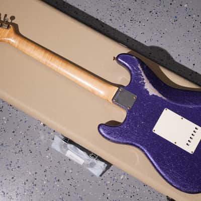 Fender Custom Shop Dennis Galuszka Masterbuilt 60 Stratocaster Relic Brazilian Rosewood Purple Sparkle Josefina Pickups image 17