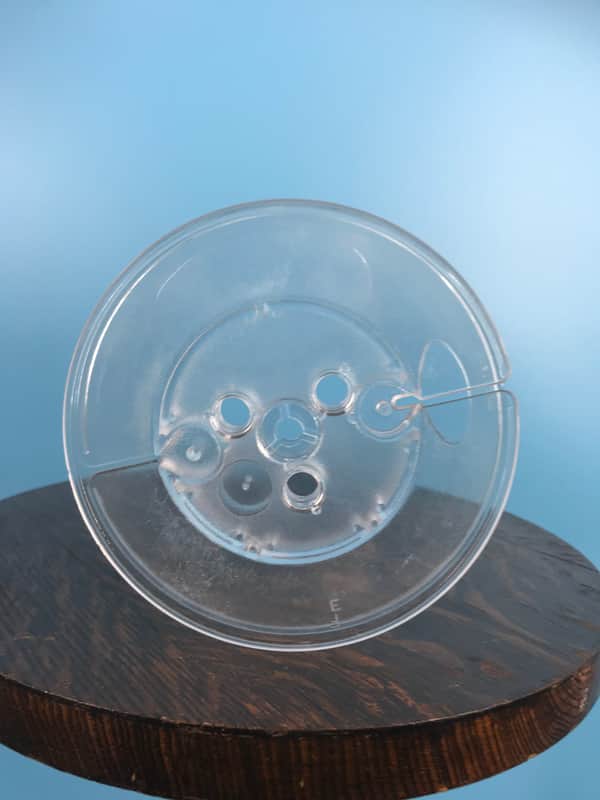 Burlington Recording Clear 5" x 1/4" Heavy Duty Large Hub Plastic Reel Boxed New image 1