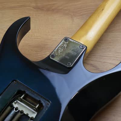 1992 Ibanez Japan RG570FM Superstrat (Transparent Blue) image 11