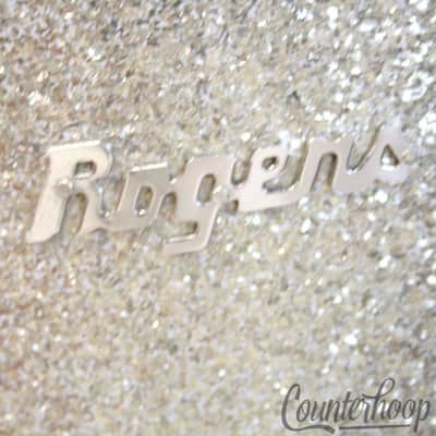Rogers 16x16"Dayton Silver Sparkle Floor Tom Drum Vintage 60s Holiday Knobby/Hex image 2