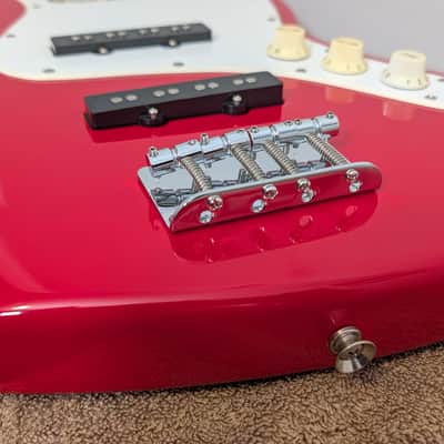 Fender  Squier Loaded Jazz Body / 1994 Black Label / Torino Red / Rare USA Body image 9