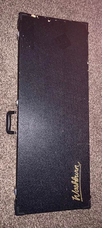 Vintage 1980’s Washburn Hardshell case for lefty left handed electric guitar image 1
