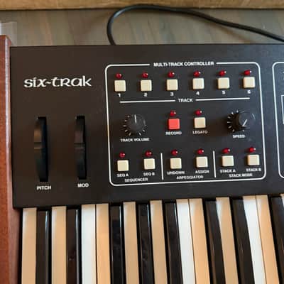 VTG Sequential Circuits Six-Trak Analog Synthesizer + Orig Box, Foam, Manual (Upgraded NVRAM) image 9