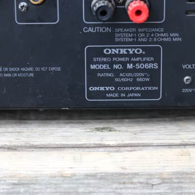 Onkyo m-506rs stereo power amplifier image 8
