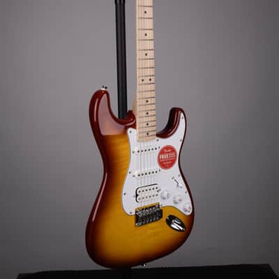 Squier Affinity Series Stratocaster FMT HSS Electric Guitar - Sienna Sunburst with Maple Fingerboard image 3