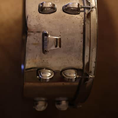 Premier 14X5 Snare Drum, Brilliant Chrome, Made in England-late 90's image 4