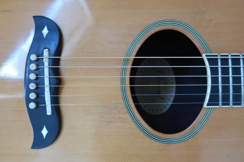 Vintage 1970s Aria FE60 Elecord Inlay Rare Jumbo Electric | Reverb