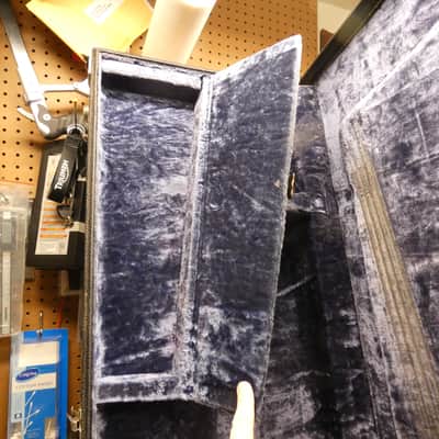 Rickenbacker 4001 Case Early 1970s - Blue Lined - Black Tolex - CASE ONLY image 8