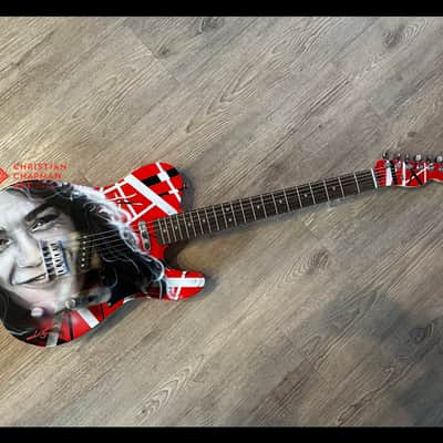 EVH FRANKENTELE with custom airbrush portrait image 2