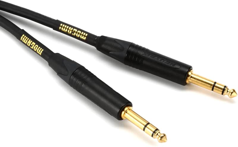 Mogami GOLD TRS-TRS-20 Balanced 1/4-inch TRS Male to 1/4-inch TRS Male Patch Cable - 20 foot image 1