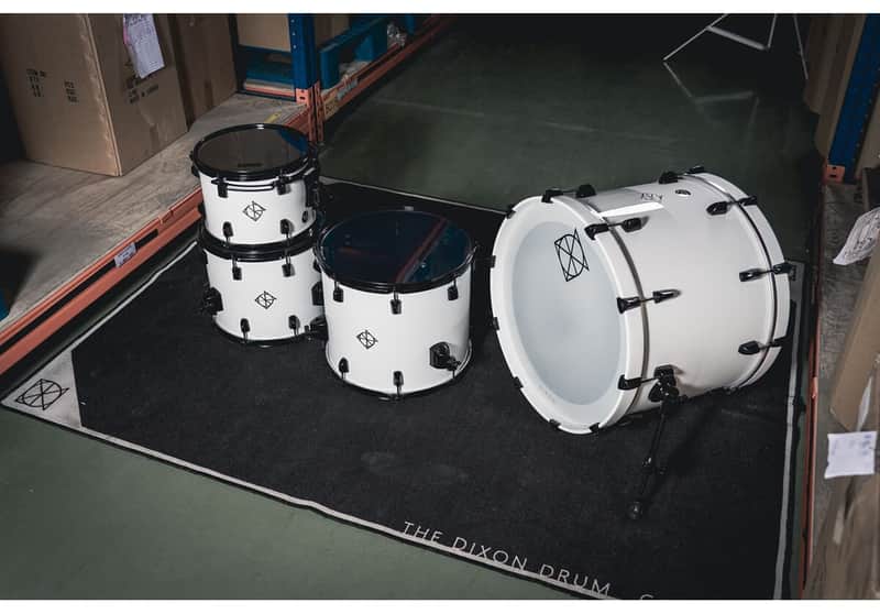Dixon PODAX420-03-DVSW-BC Artisan Walnut/Maple Shell Set 20x15BD/10x8/14x12FT/16x14FT 2,3mm Steel Hoop image 1