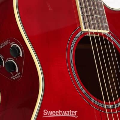 Yamaha FSC-TA TransAcoustic Concert Cutaway Acoustic-electric Guitar - Ruby Red (FSCTARRd1) image 7