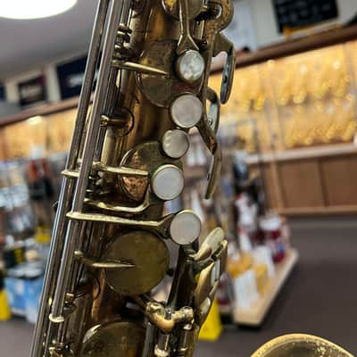 Vintage King Super 20 Full Pearl Tenor Saxophone image 2