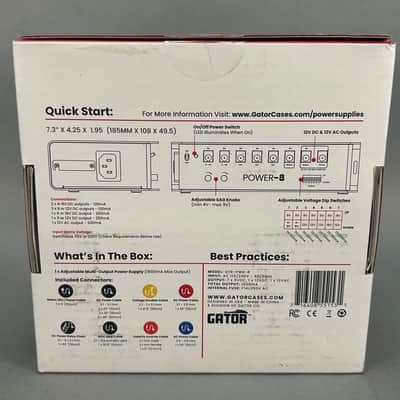 Gator GTR-PWR-8 Pedalboard Power Supply (New Open Box) image 12