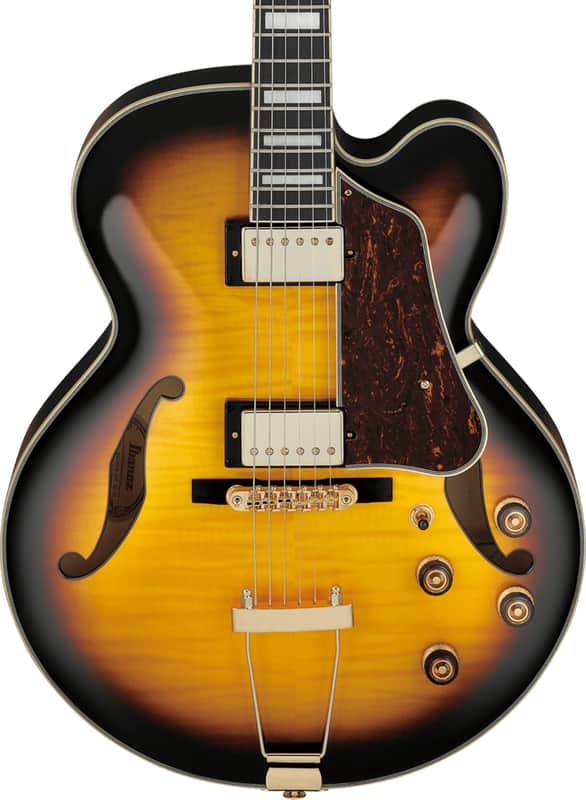 Ibanez AF95FM Artcore Expressionist Hollowbody Electric Guitar, Ebony Fingerboard, Antique Yellow Sunburst image 1