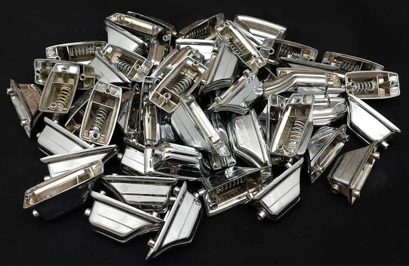 56x 70's Rogers Beavertail Tom Lugs w/ Springs + Swivel Nuts image 1