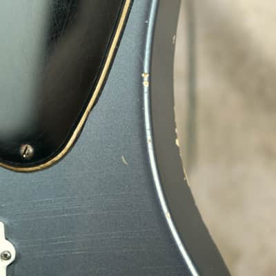 Alnus Bass luthier Made '51 P Bass - Aged Charcoal Frost Metallic image 21