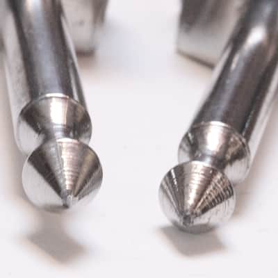 VERY RARE Ludwig Bass Drum Spurs, Easy Access Top Thumbscrew, Nickel Finish, Logo, MINT! / 1920s-30s / INSPECTED &TESTED image 2