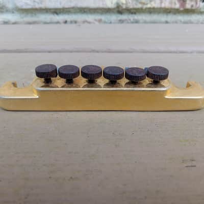 Vintage 1980's Gibson TP-6 Gold Fine Tuning Guitar Tailpiece! image 2
