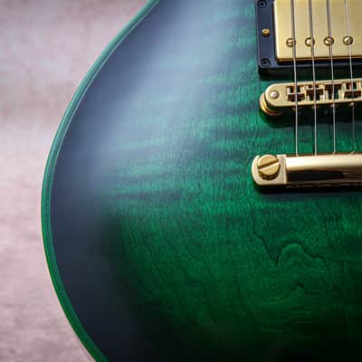 GIBSON USA Custom Shop M2M Les Paul Custom Widow "Green Widow + Ebony" (2024) image 11