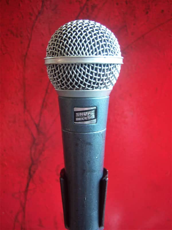 Vintage RARE Shure Beta 58 dynamic hyper cardioid microphone Grey