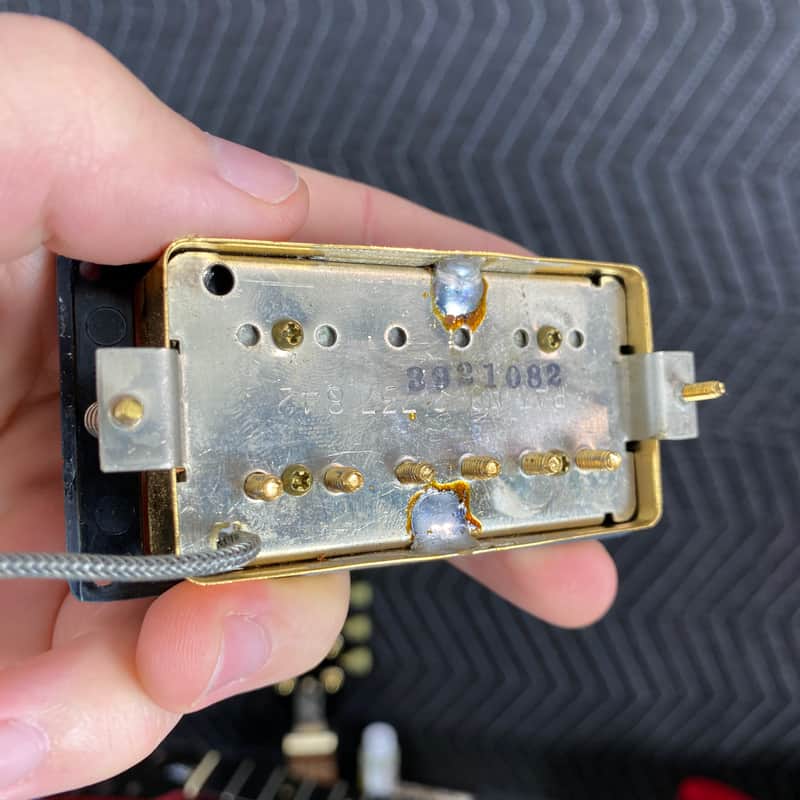 1980s Gibson Tim Shaw PAFs Matched Set w/ Pickup Rings - Gold 1982