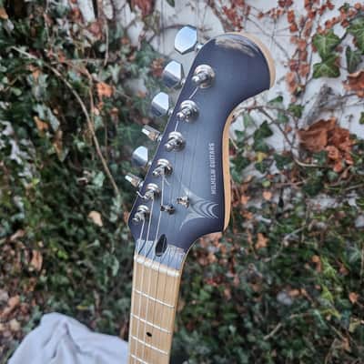 Wilhelm Guitars Custom Handmade HSS Strat Solid Body Electric Guitar "Silverburst" image 4