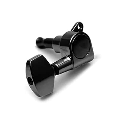 6 Pieces 6R Guitar tuner pegs,Big Square Sealed guitar tuning pegs tuners machine heads,for Acoustic or Electric Guitar (Black) image 5