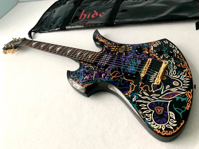 🦋HIDE MG 🦋Smack USA Mockingbird jr Custom Burny guitar。Clean