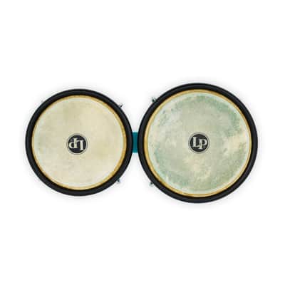 Latin Percussion 6 1/4-Inch and 7 1/4-Inch Bongos with Carrying Bag and Tuning Wrench (Sea Foam) image 6