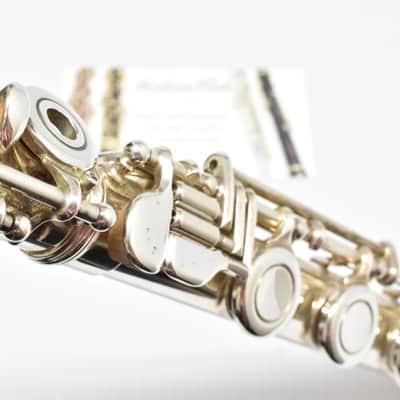 Armstrong 303 Open Hole Flute Sterling Headjoint Inline G & B Foot Just Serviced image 14