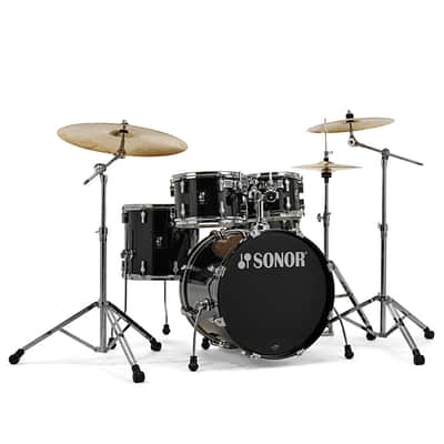 Sonor AQ1 20" Piano Black Studio Drumset image 2