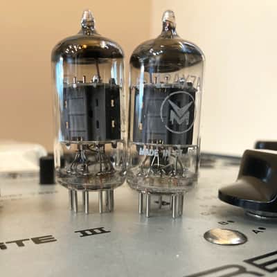 2x 1961 Mullard Blackburn 12AX7A/12AX7 Tubes - I61  - Close Date Codes - Voice Of Music Rebranded image 4