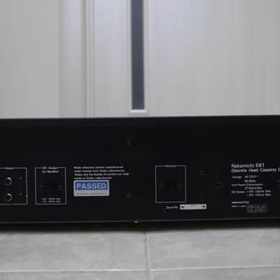 Nakamichi 581 Rare Vintage Cassette Deck Serviced Tested 3-Head Hi-Fi Warranty image 23