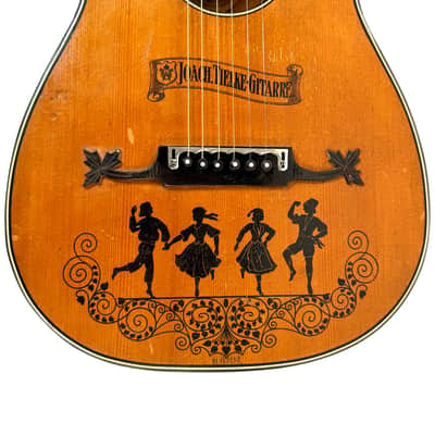 Parlor Guitar Label Caspar Eder (Joach. Tielke Gitarre) 1900s image 7