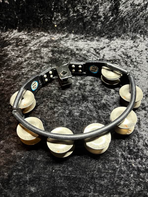 Latin Percussion Mountable Cyclops Tambourine - Black (Nice and LOUD!) image 1